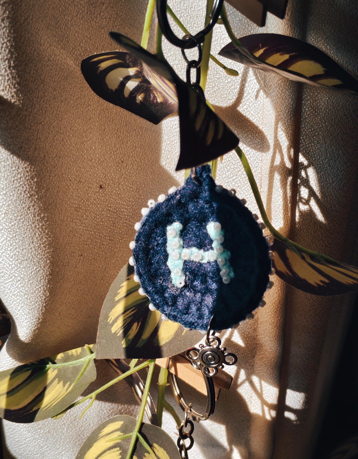 Midnight Blue Crochet Charm